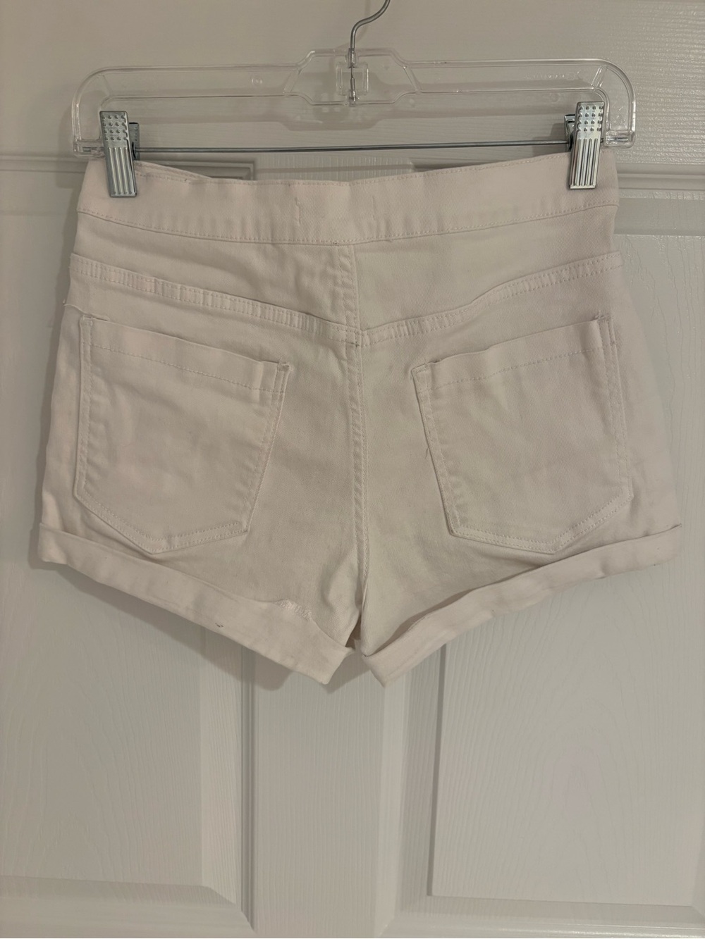 Forever 21 White Denim Cuffed Shorts - Picture 3 of 5